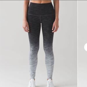 Lululemon Wunder Under Hi-Rise High Rise Tight *Ombre Melange Size 4 EUC!